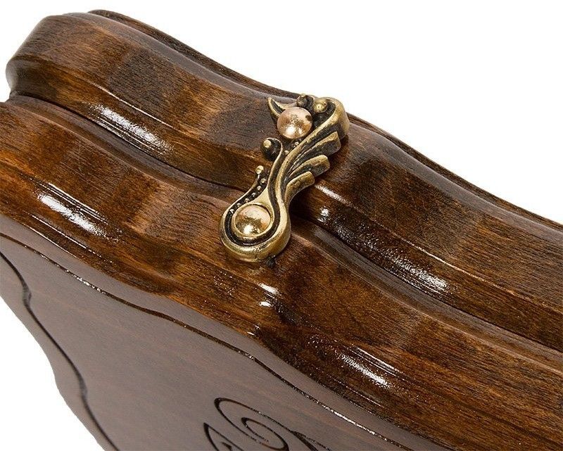 Нарды резные "Корона" с ручкой 50, Haleyan