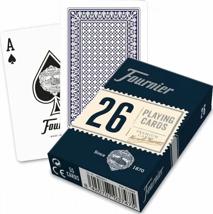 Карты "Fournier no 26 (bridge size) blue"