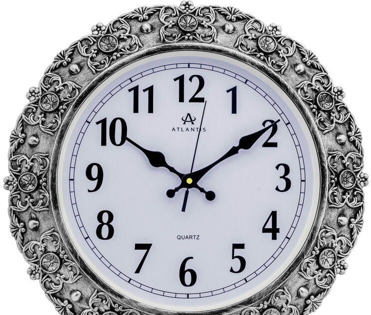 Настенные часы atlantis tld-35195a antic silver