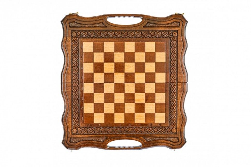 Шахматы + нарды резные Бриз-2 50, Haleyan