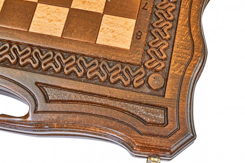 Шахматы + нарды резные Бриз-2 50, Haleyan