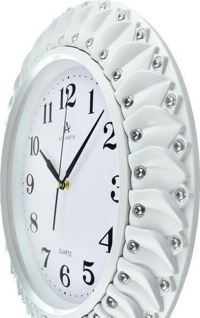 Настенные часы atlantis tld-35143b white