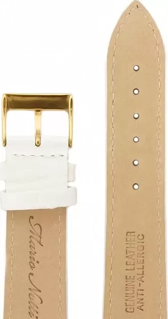 Ремешки mario notti s-16, 20 р-р, white золот застежка