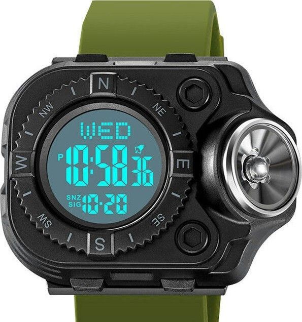 Skmei 2187AGWT army green-white