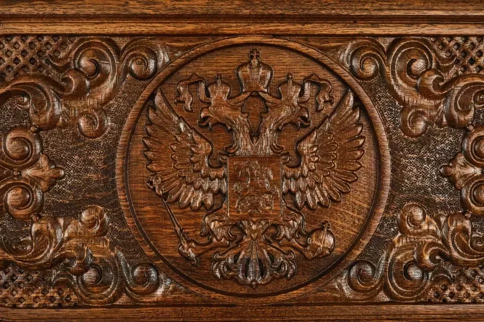 Нарды резные "Герб РФ 2" 50, Mkhitaryan