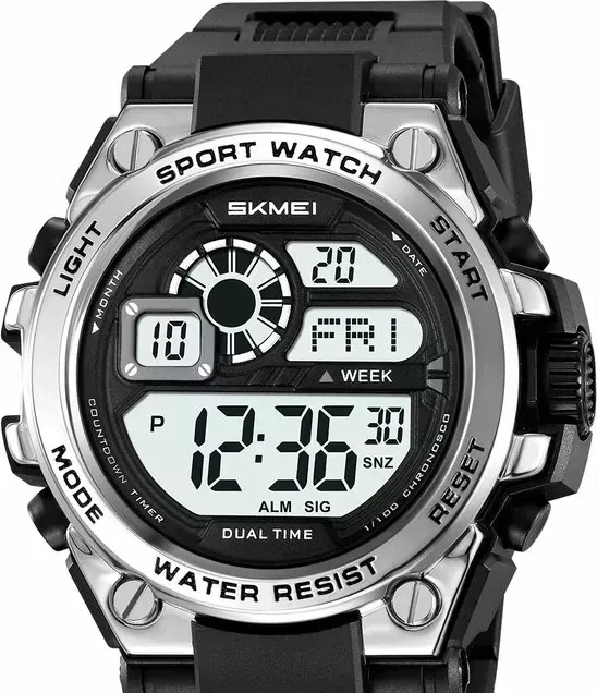 Наручные часы skmei 2318bksi black/silver
