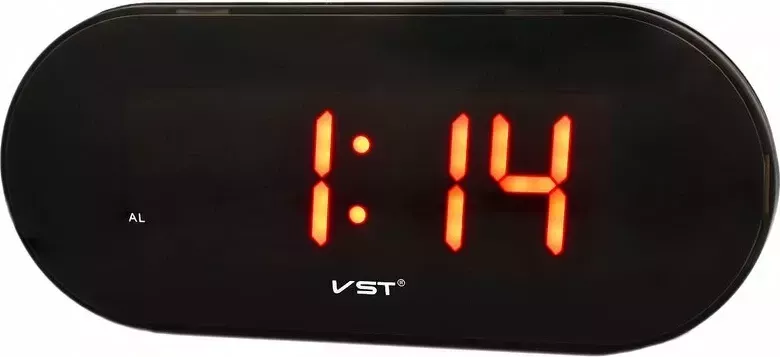 Сетевые часы vst717-1 220В красн.цифры+usb кабель (без адаптера)