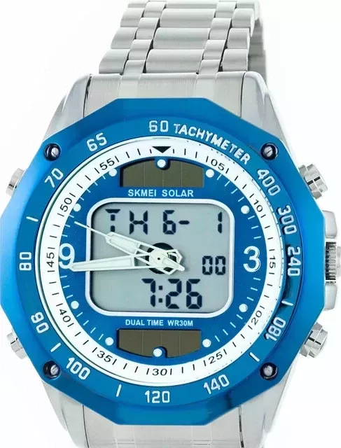 Наручные часы skmei 1493sibu silver/blue