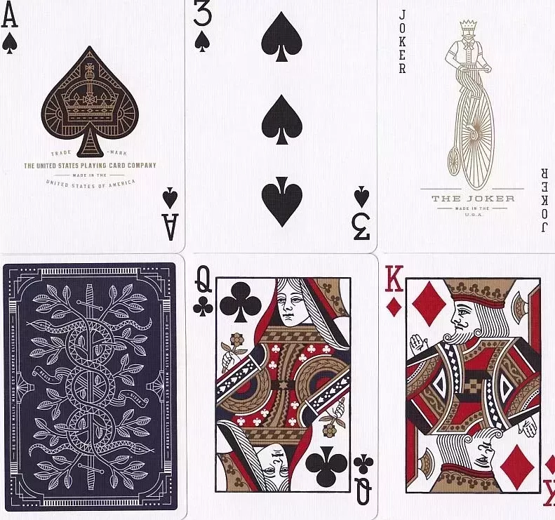 Карты "Theory11 Blue Monarchs"