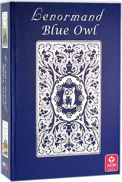 Карты Таро "Mille Lenormand Blue Owl Premium Edition" AGM / Колода Ленорман Синяя Сова Премиум Издание