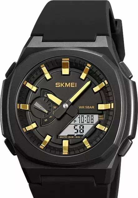 Наручные часы skmei 2091bkgdwt black/gold-white